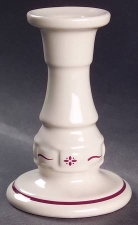 Woven Traditions Red 5" Candlestick