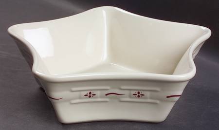 Woven Traditions Red Star Shaped Bowl