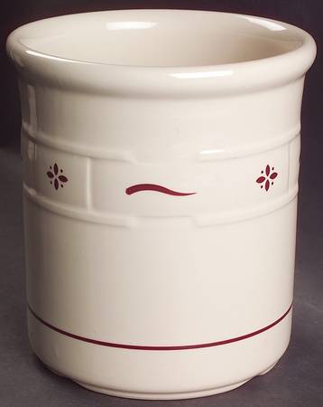 Woven Traditions Red 2 Quart Utensil/Pickling Crock