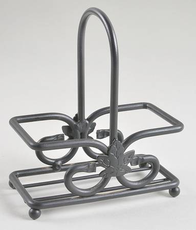 Woven Traditions Red Metal Stand for Salt & Pepper Set (Uses SAPM2)