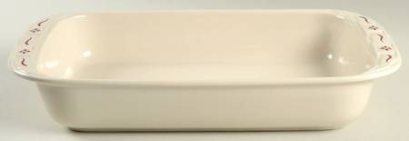 Woven Traditions Red 16" Rectangular Baker