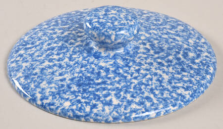 Blue Stipple with Duck Lid for Bean Pot