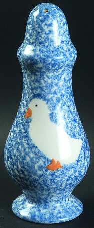 Blue Stipple with Duck Sugar Shaker