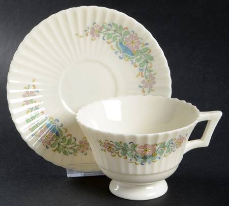 Fantasy Footed Cup & Saucer Set