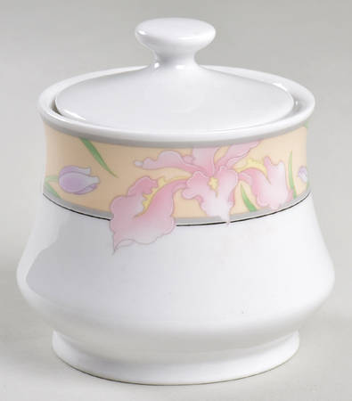 Ciera Royal Iris Sugar Bowl & Lid