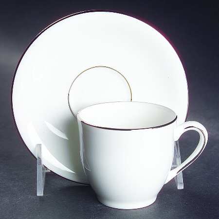 Classics Platinum Flat Demitasse Cup & Saucer Set