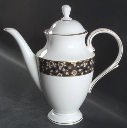 Golden Dynasty (White Background) Coffee Pot & Lid