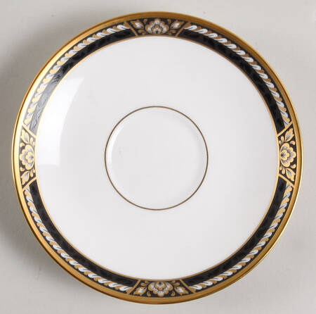 Golden Dynasty (White Background) Saucer for Footed Cup