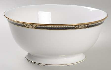 Golden Dynasty (White Background) 8" Round Vegetable Bowl