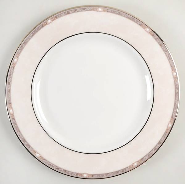 Pearlescence Platinum Salad Plate