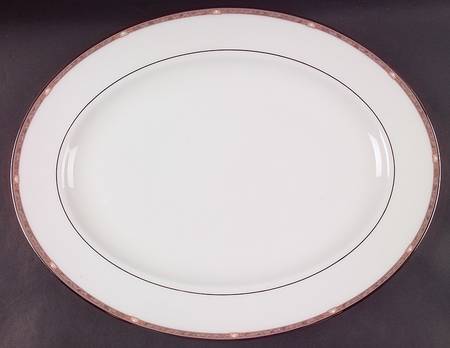Pearlescence Platinum 16" Oval Serving Platter
