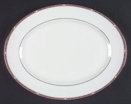 Pearlescence Platinum 13" Oval Serving Platter
