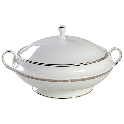 Pearlescence Platinum Round Covered Vegetable by Lenox