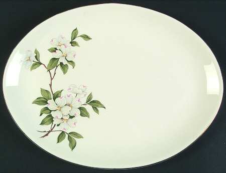New Dogwood 11" Oval Serving Platter