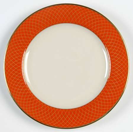 Au Courant Persimmon Bread & Butter Plate
