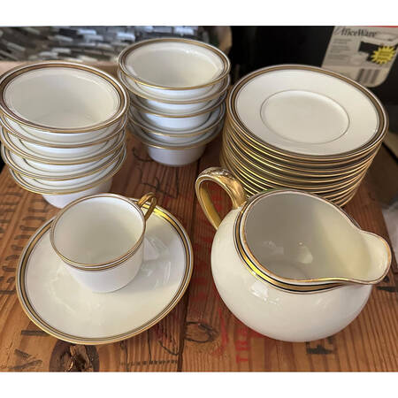 LAT25 Flat Demitasse Cup & Saucer Set