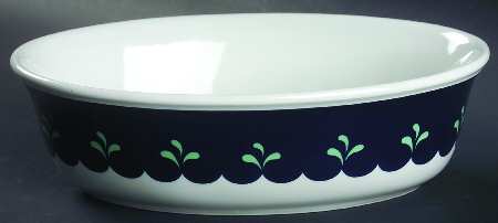 Bedazzle Sapphire 9" Oval Vegetable Bowl