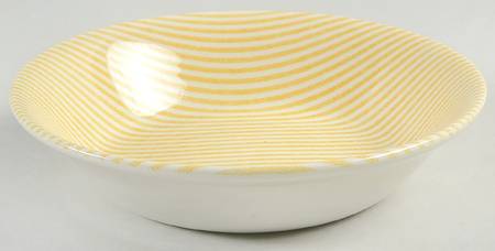 Button Down Yellow Coupe Cereal Bowl