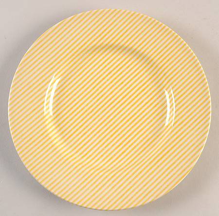 Button Down Yellow Salad Plate