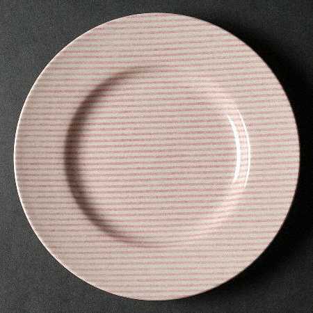 Button Down Pink Salad Plate