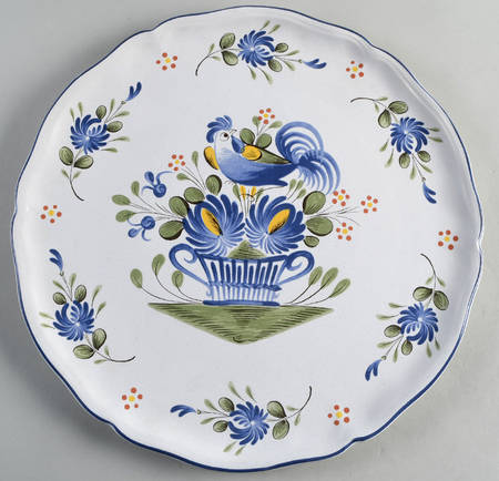 Chanteclerc Blue Chop Plate (Round Platter)