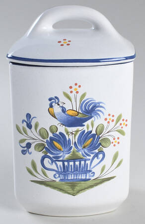 Chanteclerc Blue Large Canister & Lid