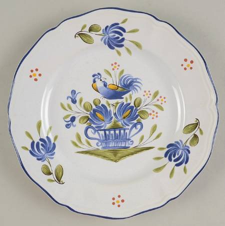 Chanteclerc Blue Salad/Dessert Plate