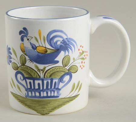Chanteclerc Blue Mug by Luneville