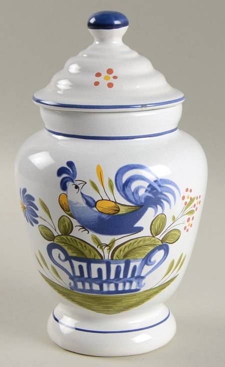 Chanteclerc Blue Small Pharmacy Jar & Lid