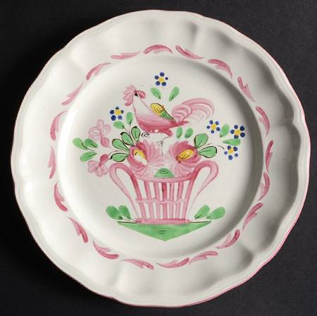 Chanteclerc Red Luncheon Plate