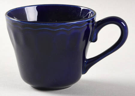 Louis XV Cobalt Flat Cup