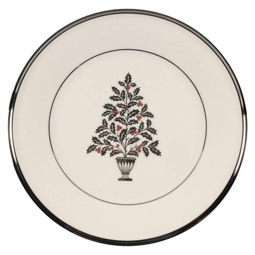 Solitaire Christmas Accent Salad Plate