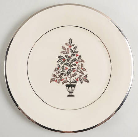 Solitaire Christmas Accent Salad Plate