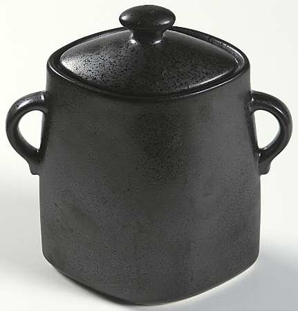 Piano (Round, Smooth Texture) Sugar Bowl & Lid