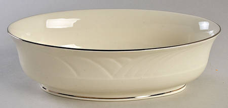 Sand Dune Platinum 10" Oval Vegetable Bowl