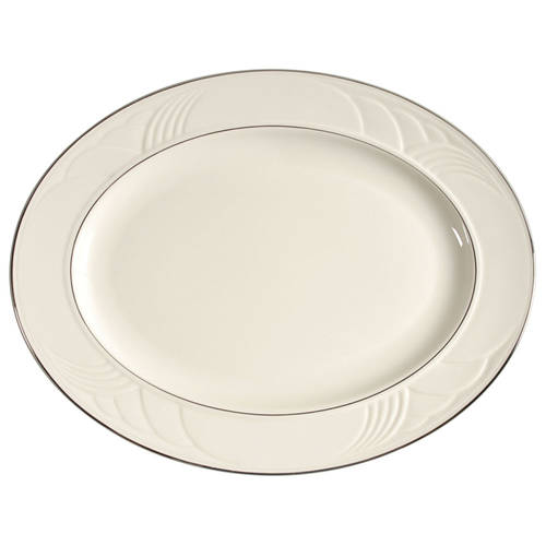 Sand Dune Platinum 16" Oval Serving Platter
