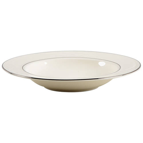 Sand Dune Platinum Rim Soup Bowl