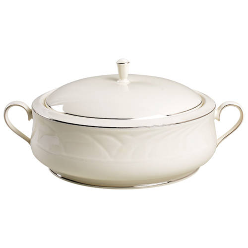 Sand Dune Platinum Round Covered Vegetable