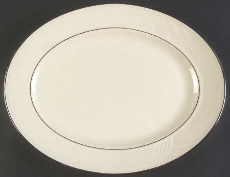 Sand Dune Platinum 13" Oval Serving Platter