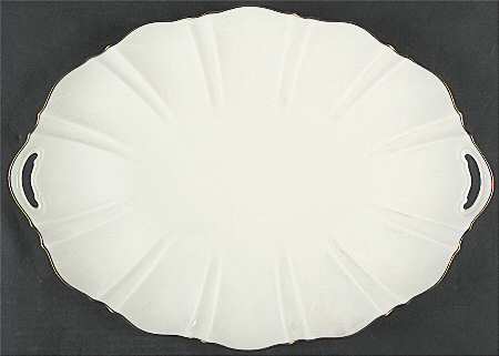 Symphony (Giftware, Gold Trim) 17" Oval Serving Platter
