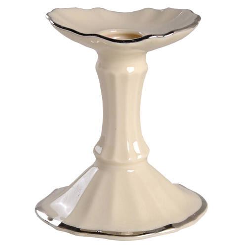 Symphony (Giftware, Platinum Trim) Small Candlestick