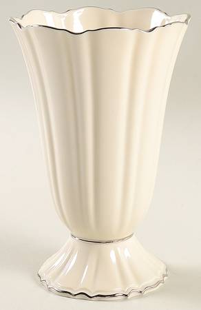 Symphony (Giftware, Platinum Trim) 8" Vase