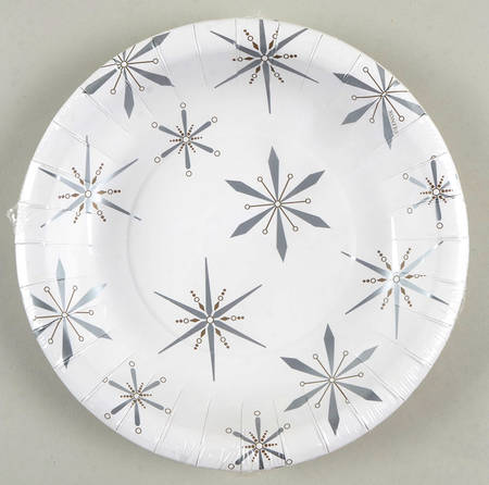 Federal Platinum Christmas (Pack of 8) Paper Luncheon/Dessert Plates