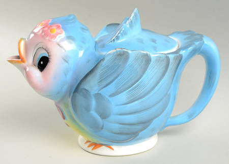 Blue Bird Teapot & Lid