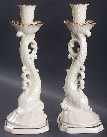 Dolphin Collection 9" Candlestick - Set of 2
