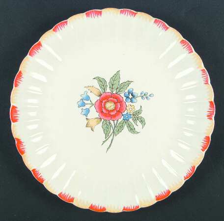 Mayfair (Brushed Red &amp; Yellow Border) by Limoges-American
