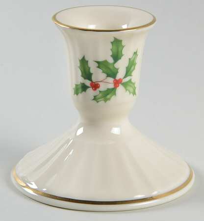 Hollyberry (No Enamel) Single Light Candlestick