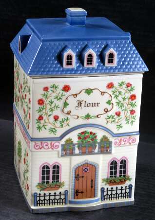 Canterbury Crossing (Giftware) Flour Canister & Lid