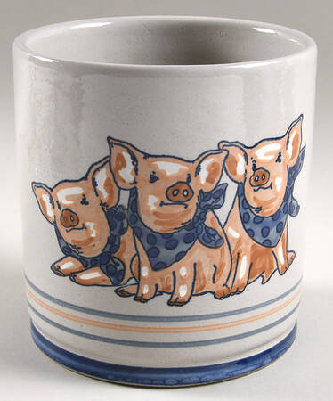 Precious Pigs Medium Canister No Lid