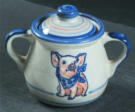 Precious Pigs Sugar Bowl & Lid
